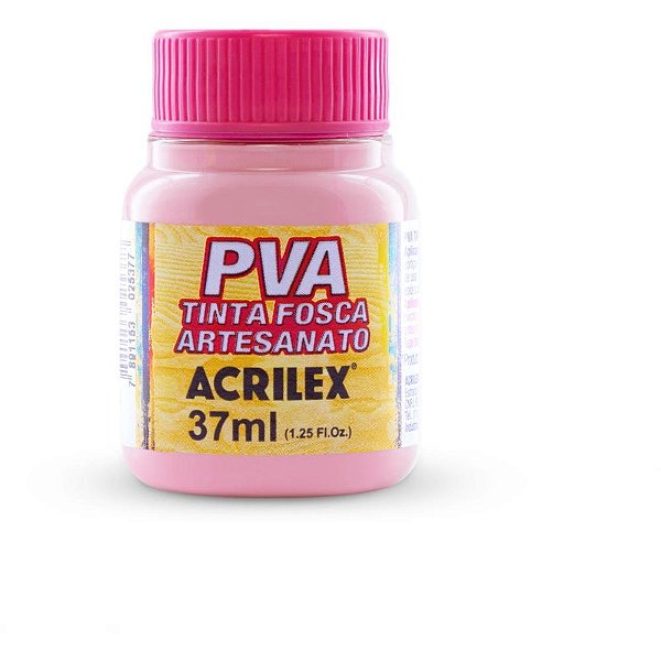 Tinta pva 37ml. rosa - acrilex (pct.c/12)