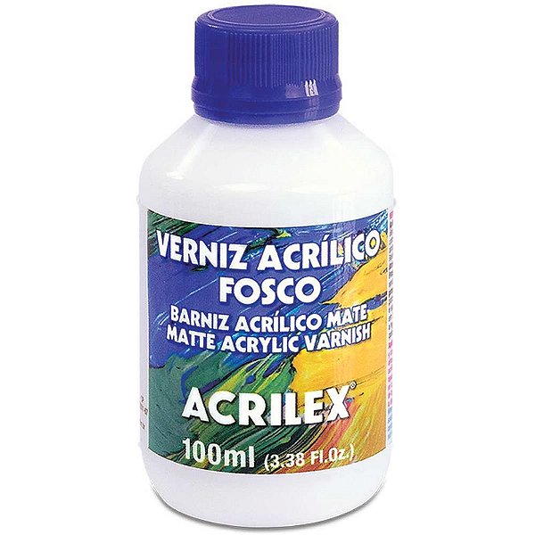 Produto para artesanato verniz acrilico fosco 100ml - acrilex (pct.c/06)