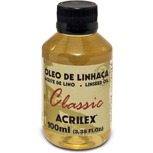 Produto para tinta oleo de linhaca 100ml - acrilex (pct.c/06)