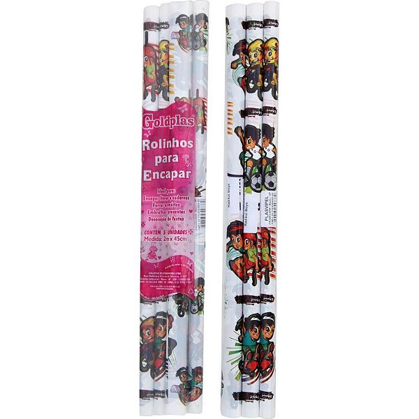 Plastico para encapar 2m 45cm radikal boys - goldplas (pct.c/05)