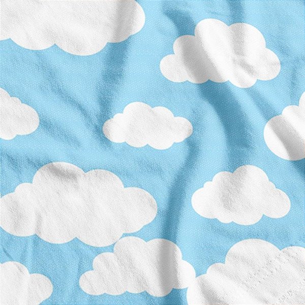 Tnt estampado 1,40m 40g nuvem baby azul - supper (rl-25mts)