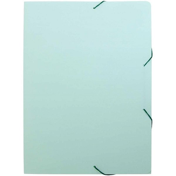 Pasta aba elastica plastica oficio serena verde pastel - dello (pct.c/10)