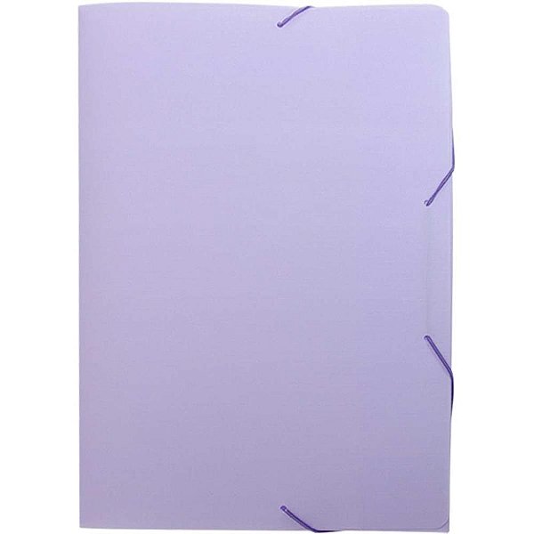 Pasta aba elastica plastica oficio serena lilas pastel - dello (pct.c/10)