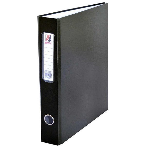 Pasta registradora oficio estreito preta - polycart (pct.c/04)