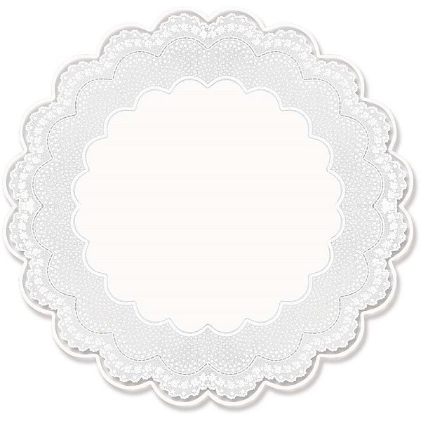 Fundo para cesta poli redondo ingles branc 48cm - cromus (pct.c/50)