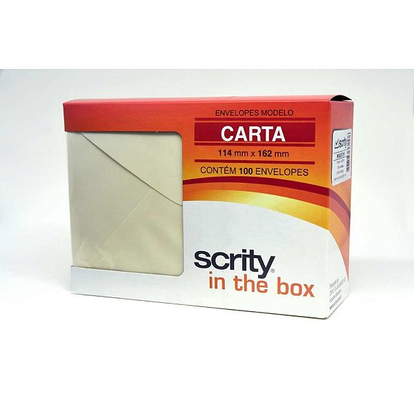 Envelope carta colorido 114x162 creme marfim 80g - scrity (pct.c/100)