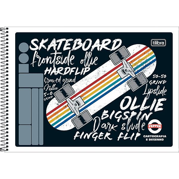 Caderno desenho universitario pepper 80fls. esp. flexivel - tilibra (pct.c/05)