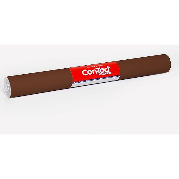 Contact liso 45cmx10m opaco marrom - contact (rolo)