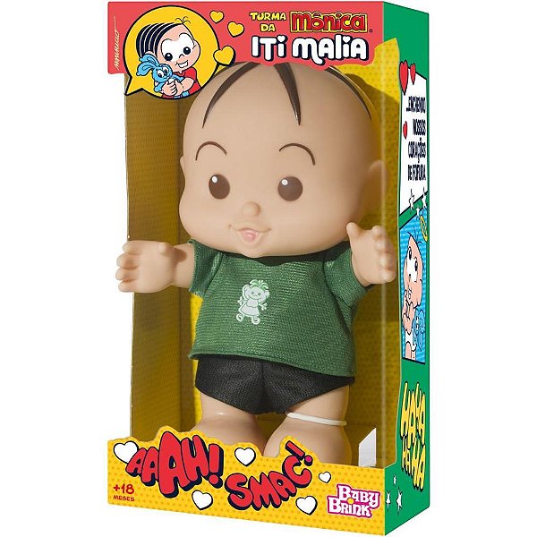 Boneca t.monica cebolinha 24cm - baby brink (unidade)