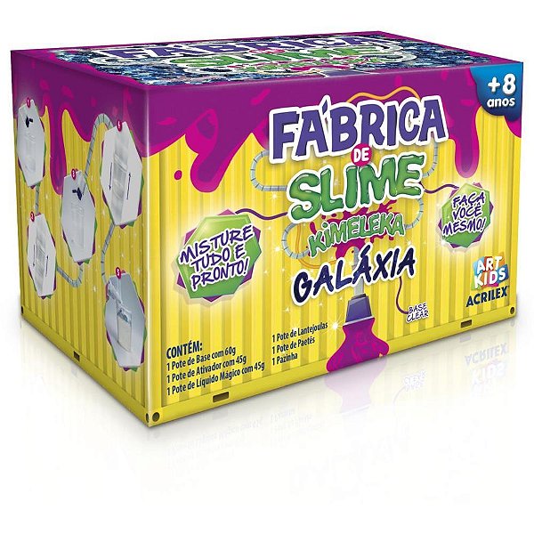 Slime kimeleka galaxia fabrica slime - acrilex (cx.c/04)