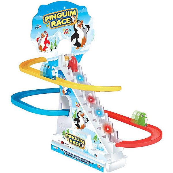 Jogo diverso pinguim race - braskit (unidade)