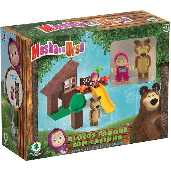Cenario tematico (playset) masha e o urso parque casinha - monte libano (unidade)