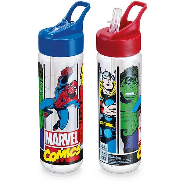 Squeeze marvel comics fliptop 700ml (s - plasduran (unidade)