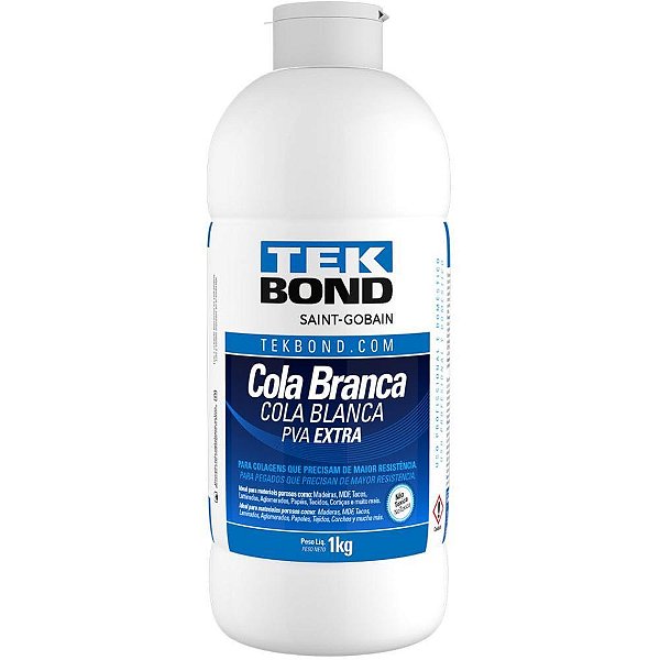 Cola de alta resistencia branca pva extra 1k. - tekbond (unidade)