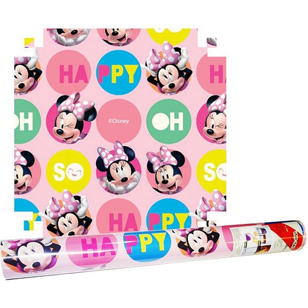 Plastico adesivo 45cmx10m minnie pvc - v.m.p. (rolo)