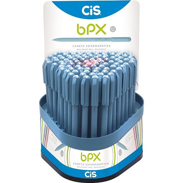Caneta esferografica cis bpx 0.7mm cores sortidas - sertic (dp.c/100)