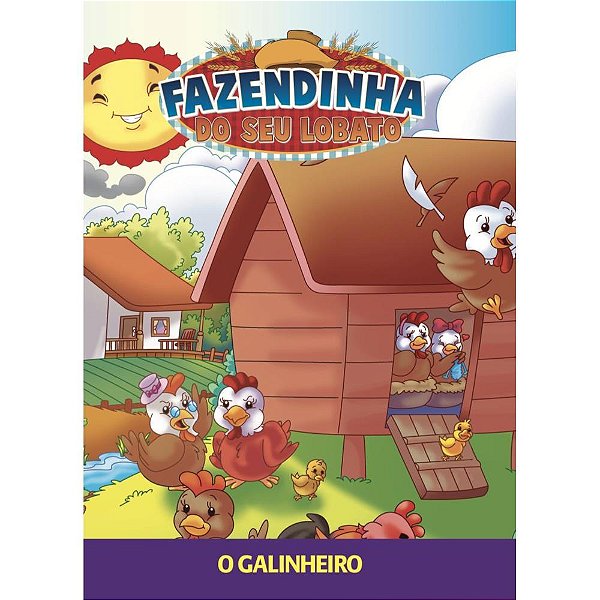 Livro infantil ilustrado fazendinha seu lobato - bicho esperto (pct.c/08)