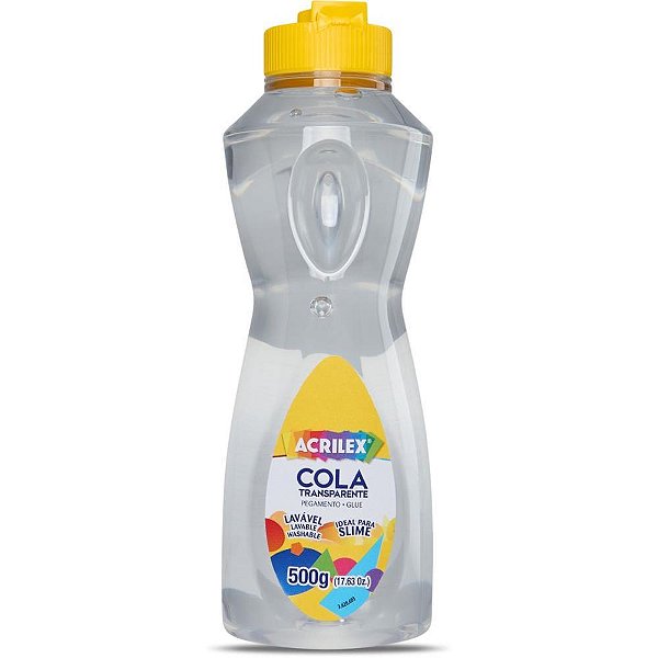 Cola escolar transparente 500g. - acrilex (pct.c/04)