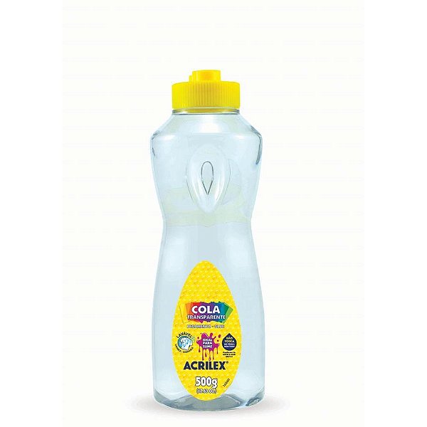 Cola escolar transparente 500g. - acrilex (pct.c/04)