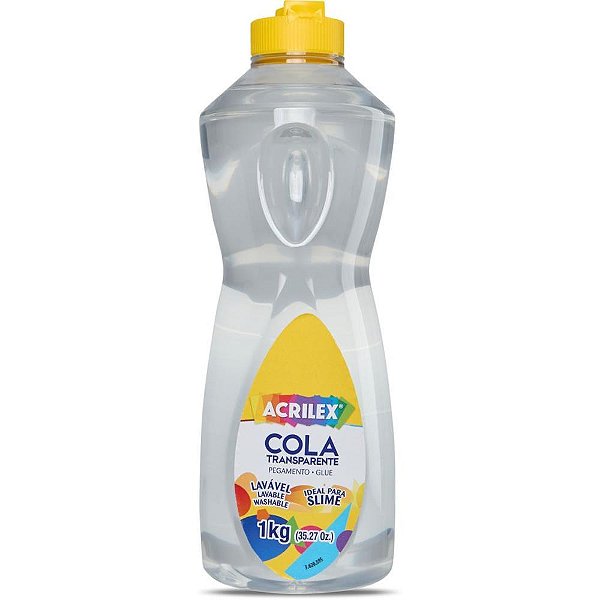 Cola escolar transparente 1kg. - acrilex (pct.c/03)