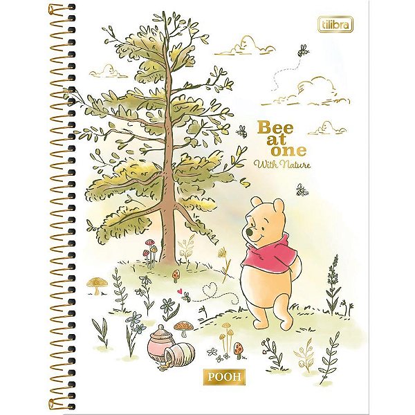 Caderno 10x1 capa dura pooh connect 160fls. - tilibra (pct.c/04)