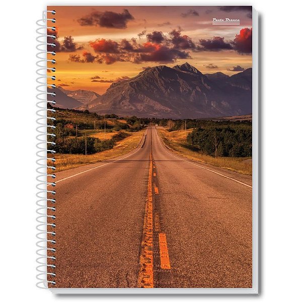 Caderno 10x1 capa dura new 200fls. - pauta branca (pct.c/03)
