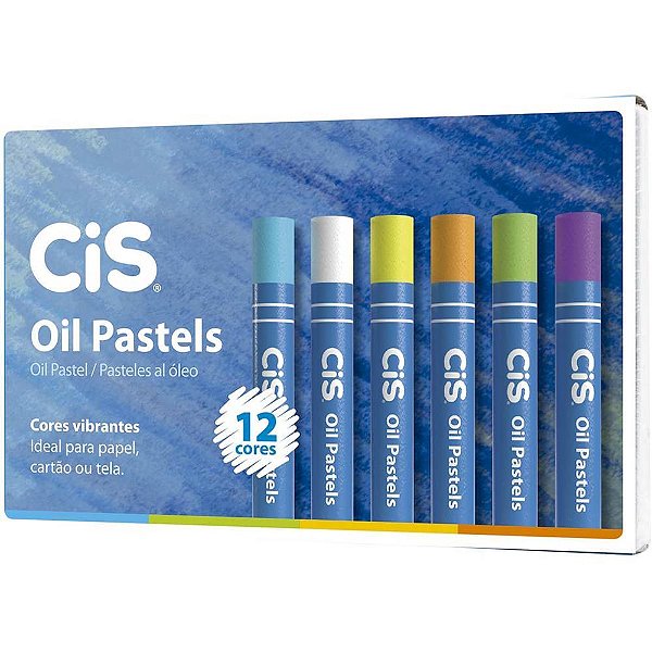 Giz pastel oleoso 12cores - sertic (estojo)