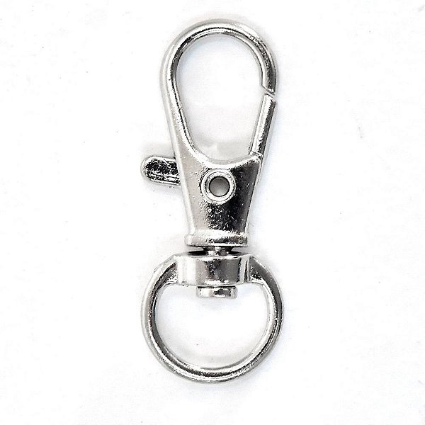 Artesanato mosquetao 32mm niquelado - kit (pct.c/10)