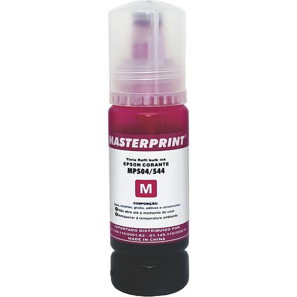 Refil de tinta epson comp. 504/544 magenta 70ml - masterprint (unidade)