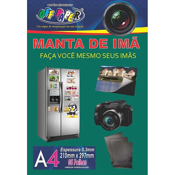 Placa imantada a4 210x297mm s/adesivo - off paper (pct.c/05)