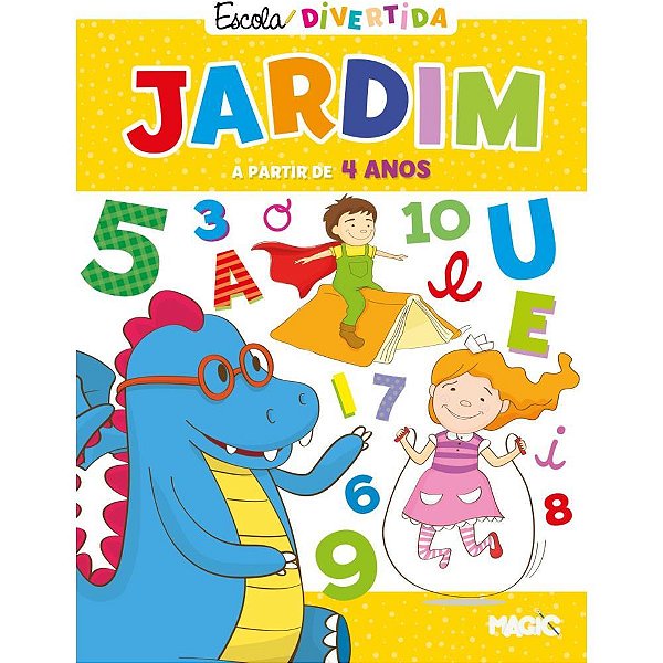 Livro cartilha jardim vogais/num/formas 48p - magic kids (unidade)