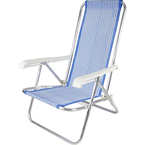 Cadeira p/piscina/praia reclinavel 4posiçoes 73x54x84 - bel (unidade)
