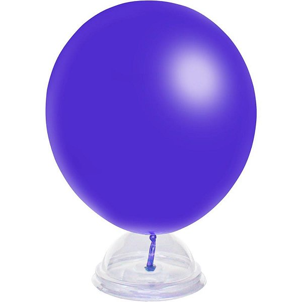 Suporte para balao base plastica de mesa cristal - klf festas (pct.c/10)