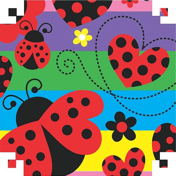 Papel presente bobina couche 60cm.mod.231 joaninha 2 - v.m.p. (bo-100mts)