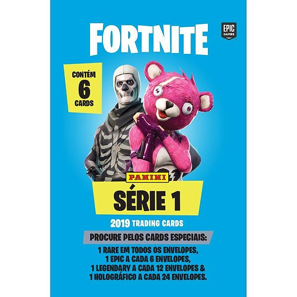 Jogo de cartas fortnite serie 1 env.c/6 cards - panini (cx.c/24)