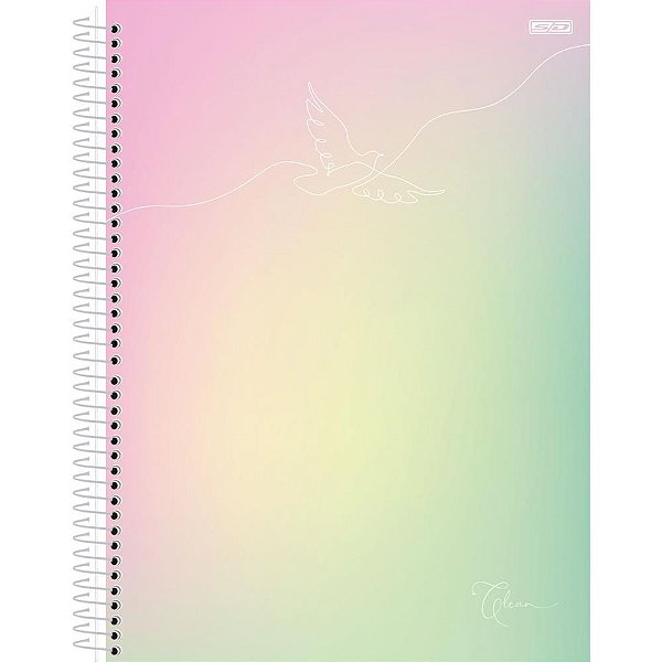 Caderno 10x1 capa dura clean 160f - animativa (pct.c/04)
