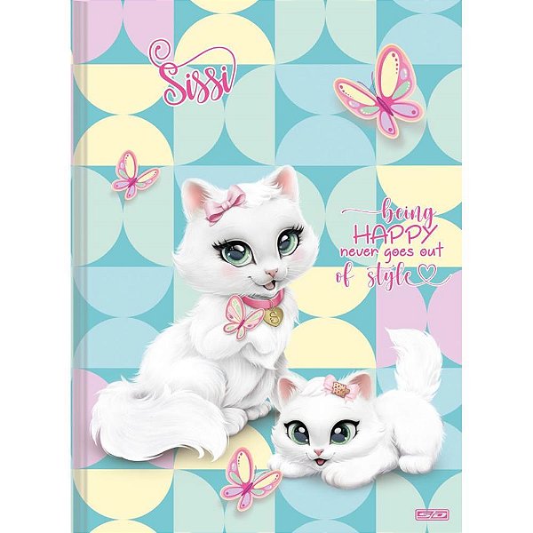 Caderno brochura 1/4 capa dura sissi 48f - animativa (pct.c/10)