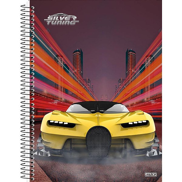 Caderno 01x1 capa dura silver tuning 80f - animativa (pct.c/04)