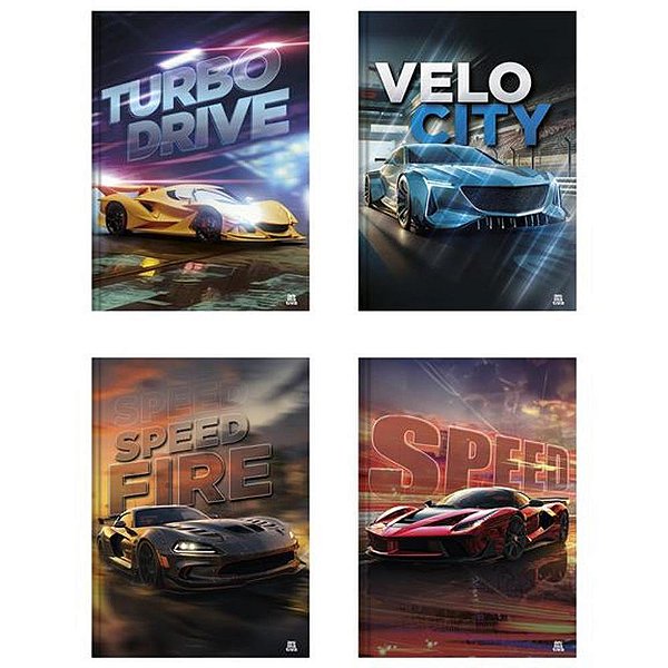 Caderno brochurao capa dura silver tuning 80f - animativa (pct.c/05)