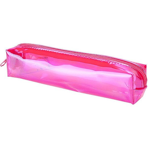 Estojo simples pvc mini transparente (s) - rio de ouro (unidade)