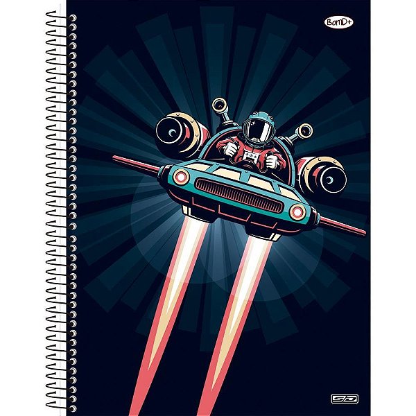 Caderno 10x1 capa dura bom d+ masculino 160f - animativa (pct.c/04)