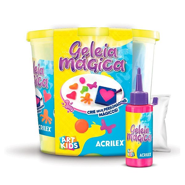Slime geleia magica 4 cores sortidas - acrilex (unidade)