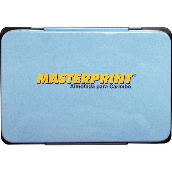 Almofada carimbo n.3 mp 773 preto tampa metal - masterprint (unidade)