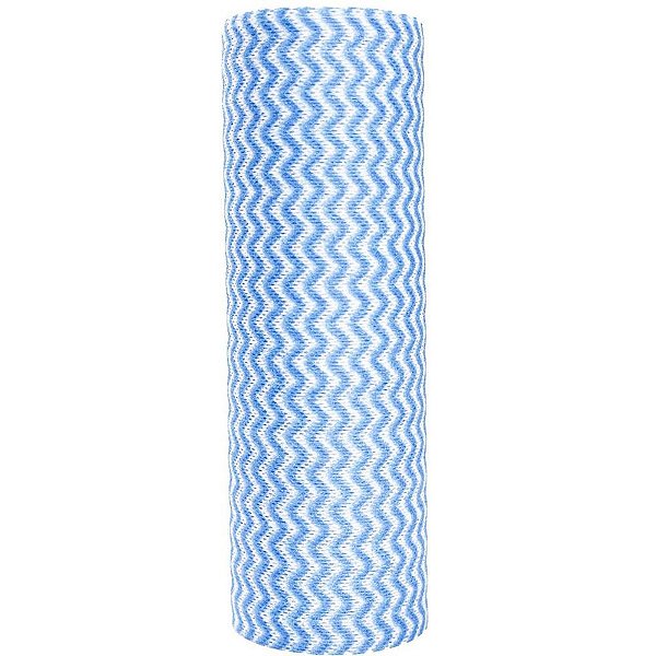 Pano multiuso 21x29cm azul c/25unidades - powermaid (rolo)