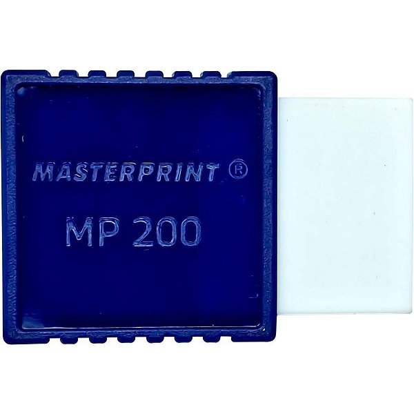 Borracha branca mp-200 com capa azul - masterprint (cx.c/24)