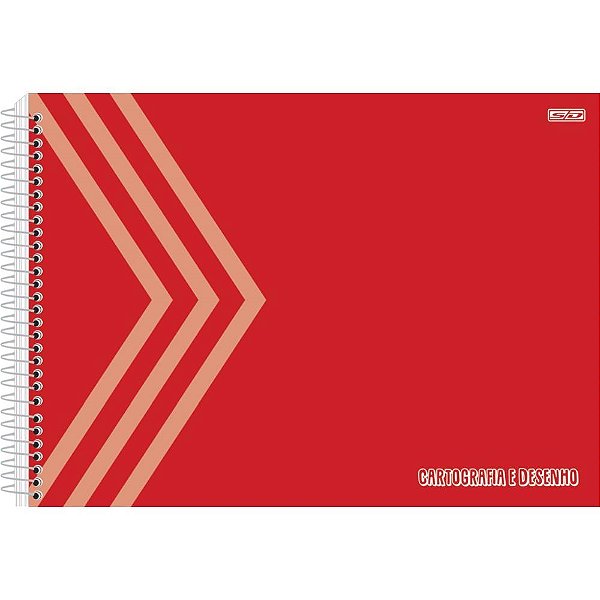 Caderno desenho univ capa dura vermelho 60f - animativa (pct.c/05)