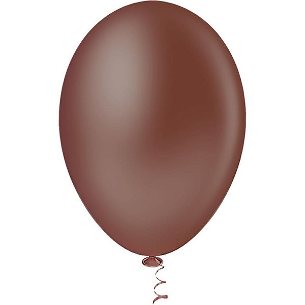 Balao 7 liso marrom pic pic - riberball (pct.c/50)