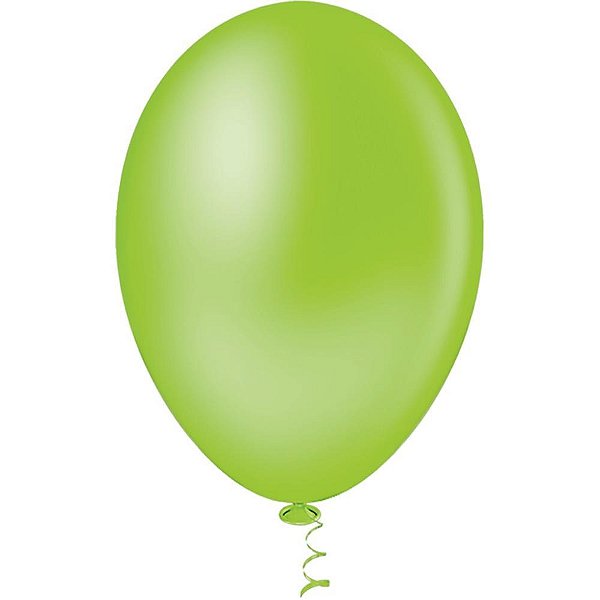 Balao 6,5 liso verde limão gran festa - riberball (pct.c/50)