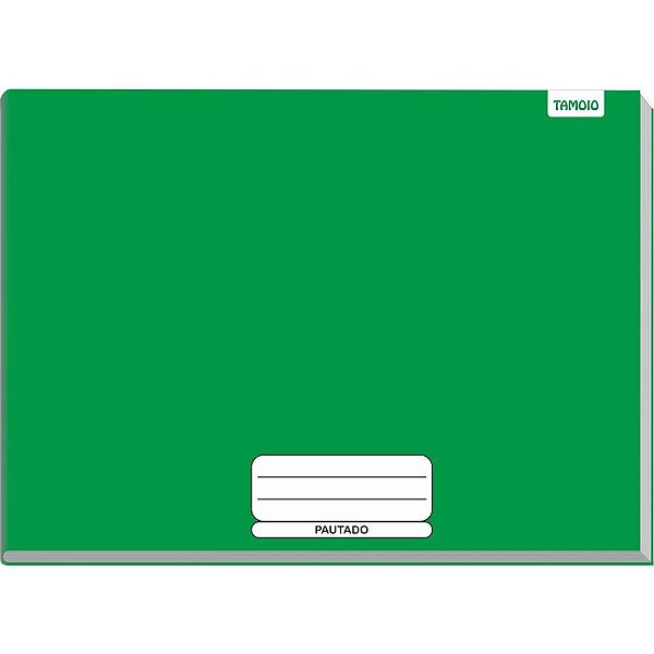 Caderno desenho univ capa dura meia pauta 96f verde - tamoio (pct.c/04)
