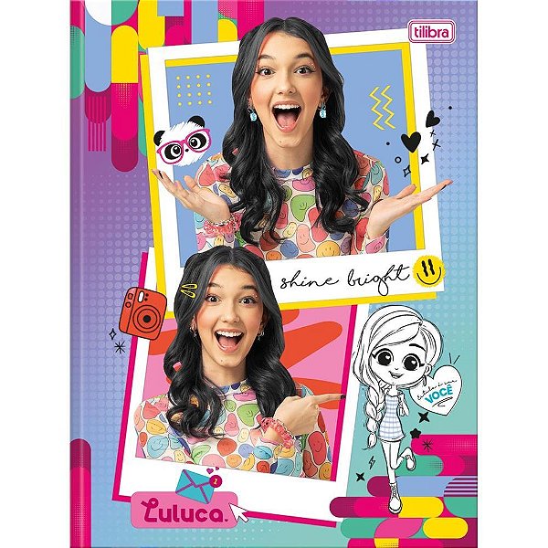 Caderno brochura 1/4 capa dura luluca 80fls - tilibra (pct.c/05)